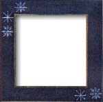 Matte Blue With Snowflakes Frame (image for) Matte Blue With Snowflakes Frame